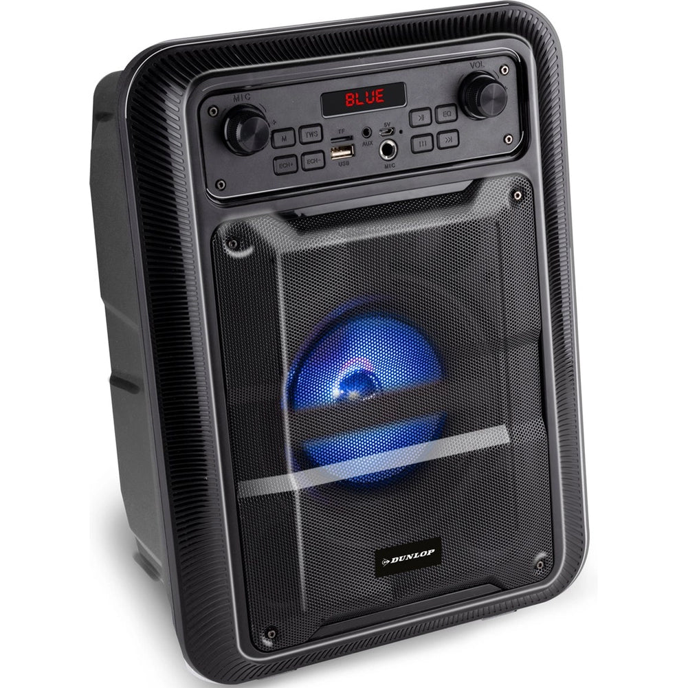 Altoparlante Bluetooth Dunlop 9 W Cassa Illuminata Radio FM e Ingresso AUX/MIC