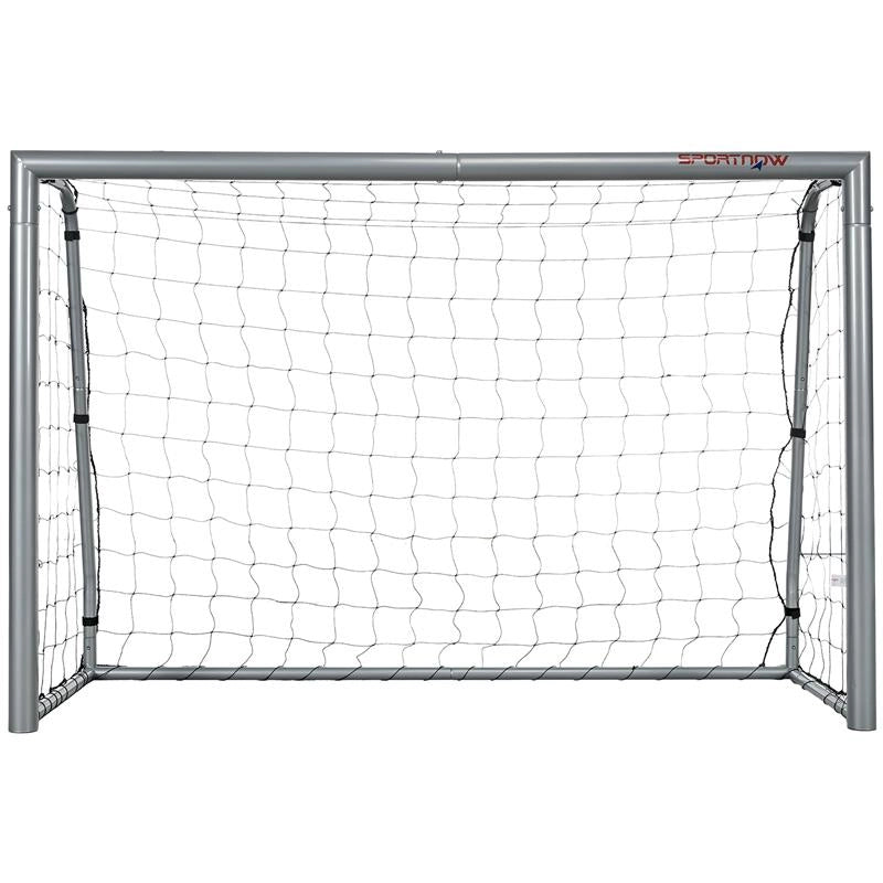 PORTA DA CALCIO GRIGIA 240X85X160 CM CON VITI E PICCHETTI INCLUSI, IN PE E METALLO