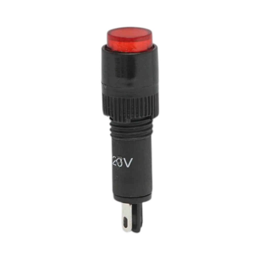 Indicatore di segnale industriale LED rosso 220V Ø 8mm Breckner Germany