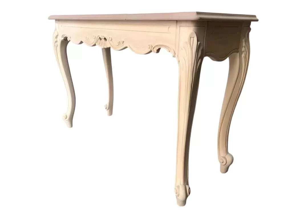Consolle classica barocco legno grezzo 121x42x80 - Mobili 2G