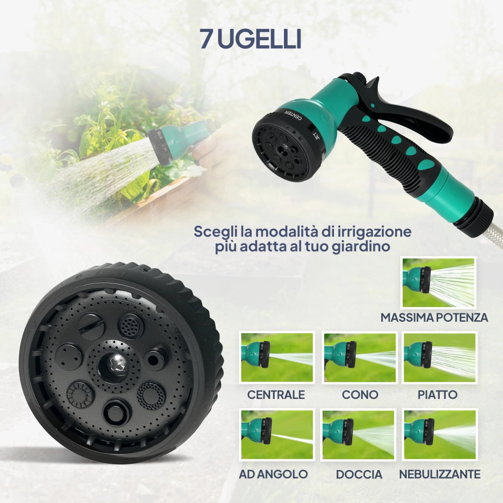 Avvolgitubo Automatico a Parete e Portatile ¨C Minimal ¨C Grigio 25+2 m