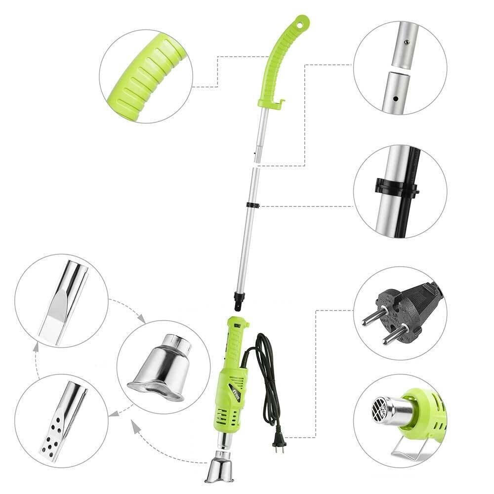 Bruciatore Erba Elettrico 2000W 230V Diserbante Termico Per Erbacce 50/600 Gradi