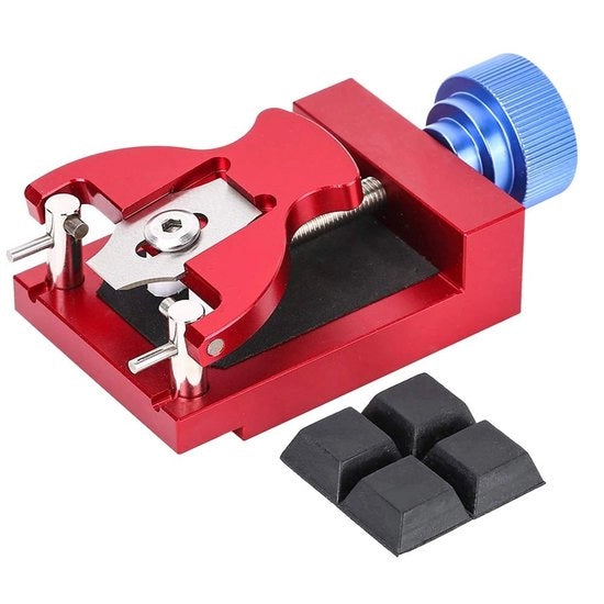 Apriporta orologio con funzione click - Rimuovitore di cassa orologio - Set di attrezzi orologio professionale - Materiale duraturo - Risparmio di tempo e comodo
