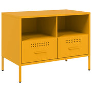 Mobile TV | Armadietto TV | Mobile Porta TV Giallo Senape 68x39x50,5 cm in Acciaio