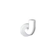 Appendiabiti singolo in allumionio bianco