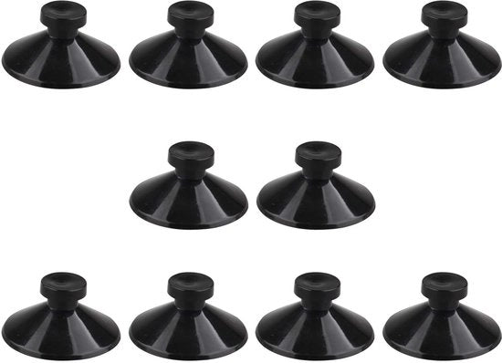Accessori per acquario - Zuignap 27mm - 10 pezzi - Gomma - Accessori per acquario - Nero - Facile da installare