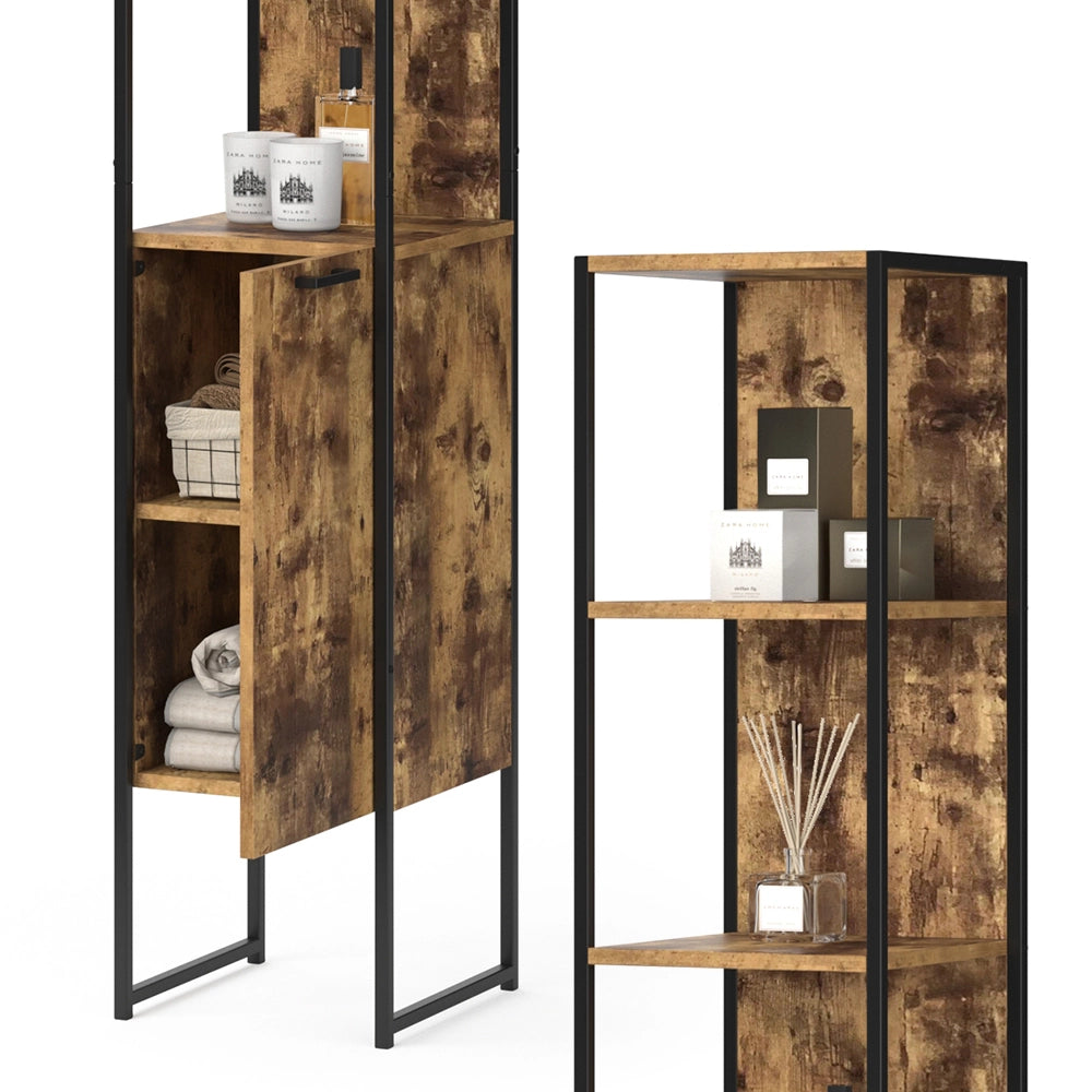 Vicco Mobile bagno alto Legno antico 33 x 185 cm