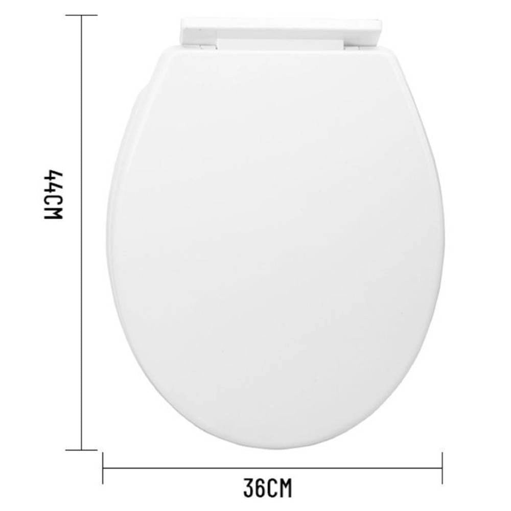 Trade Shop - Copriwater Universale In Plastica Super Resistente 44x36cm Colore Bianco 59014 -