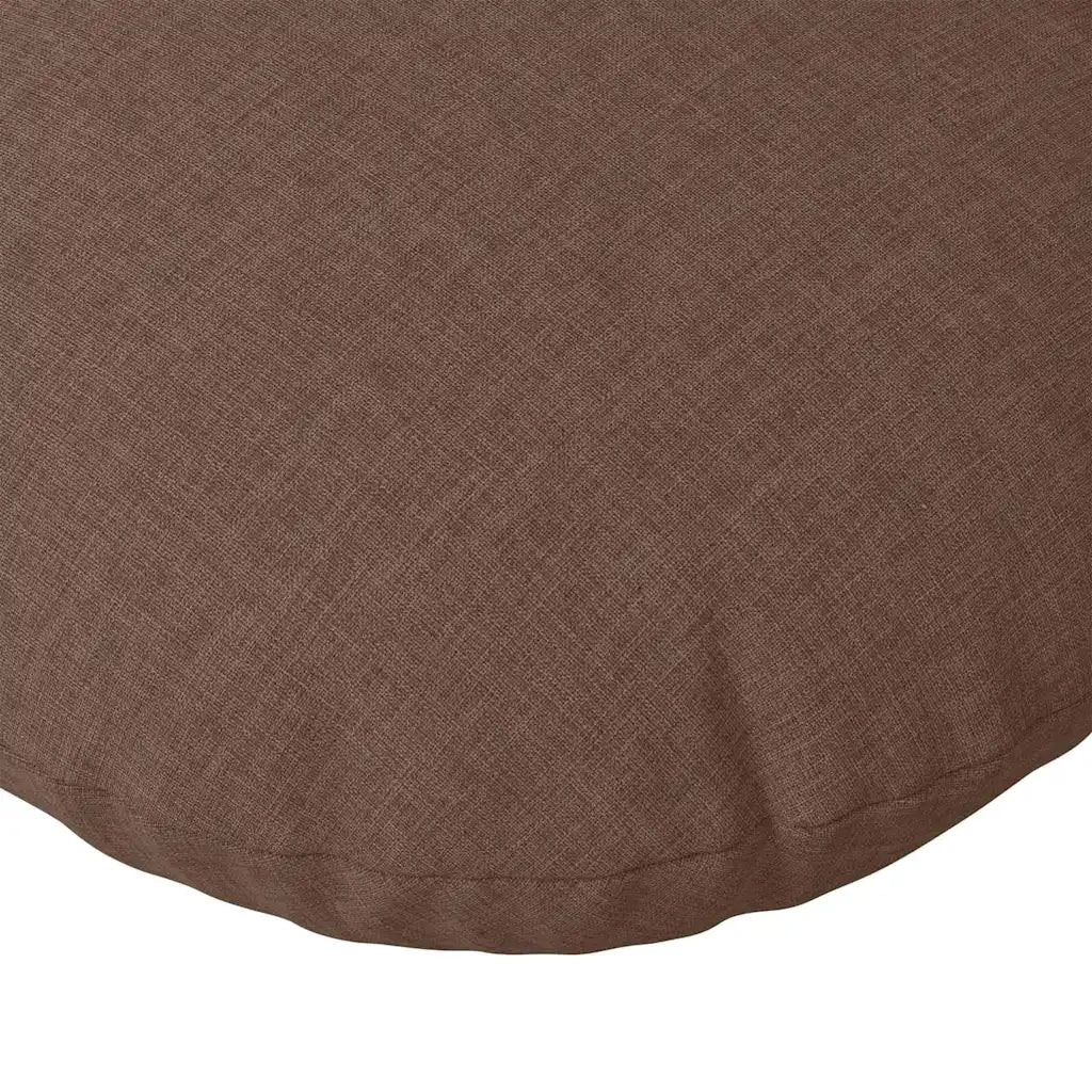 Cuscini per Seduta 2 pcs Marrone Ø40 x 13 cm Tessuto 42014124