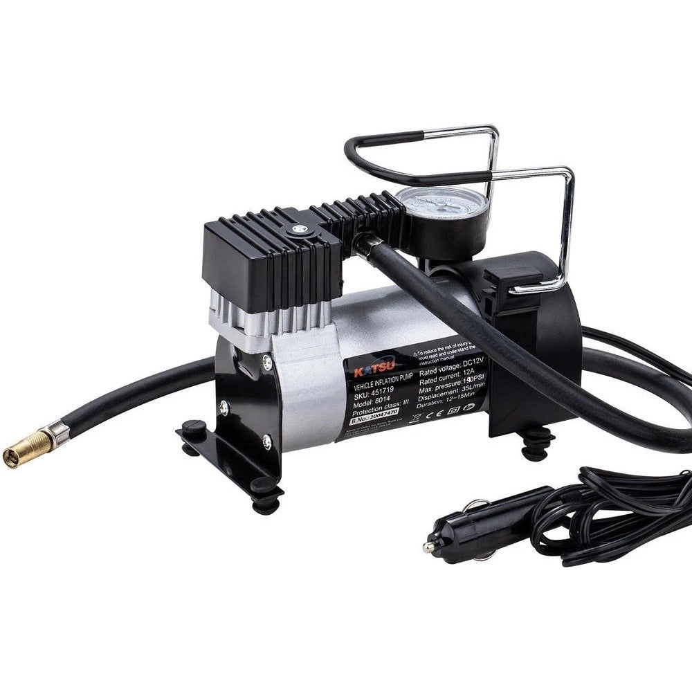 Trade Shop - Compressore Portatile Pompa 12v Dc 14 A 150 Psi Per Pneumatici Auto Furgoni 4x4 -