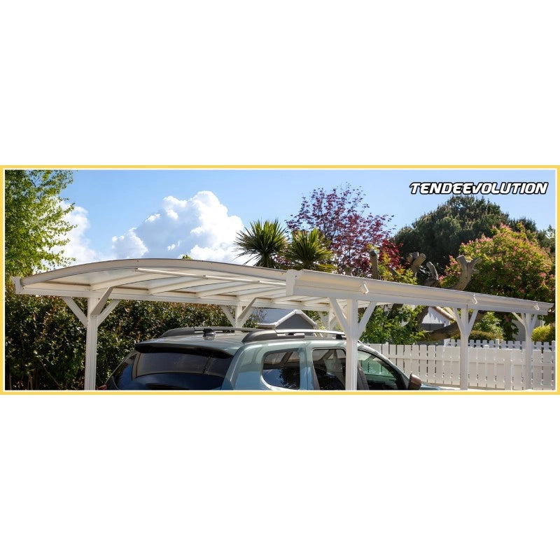 Telo PVC Impermeabile Arancione | Telone Solo Rinforzato Sui Lati 650g/mq | Copertura Esterna | 5x5m | Resistente Protezione Multiuso
