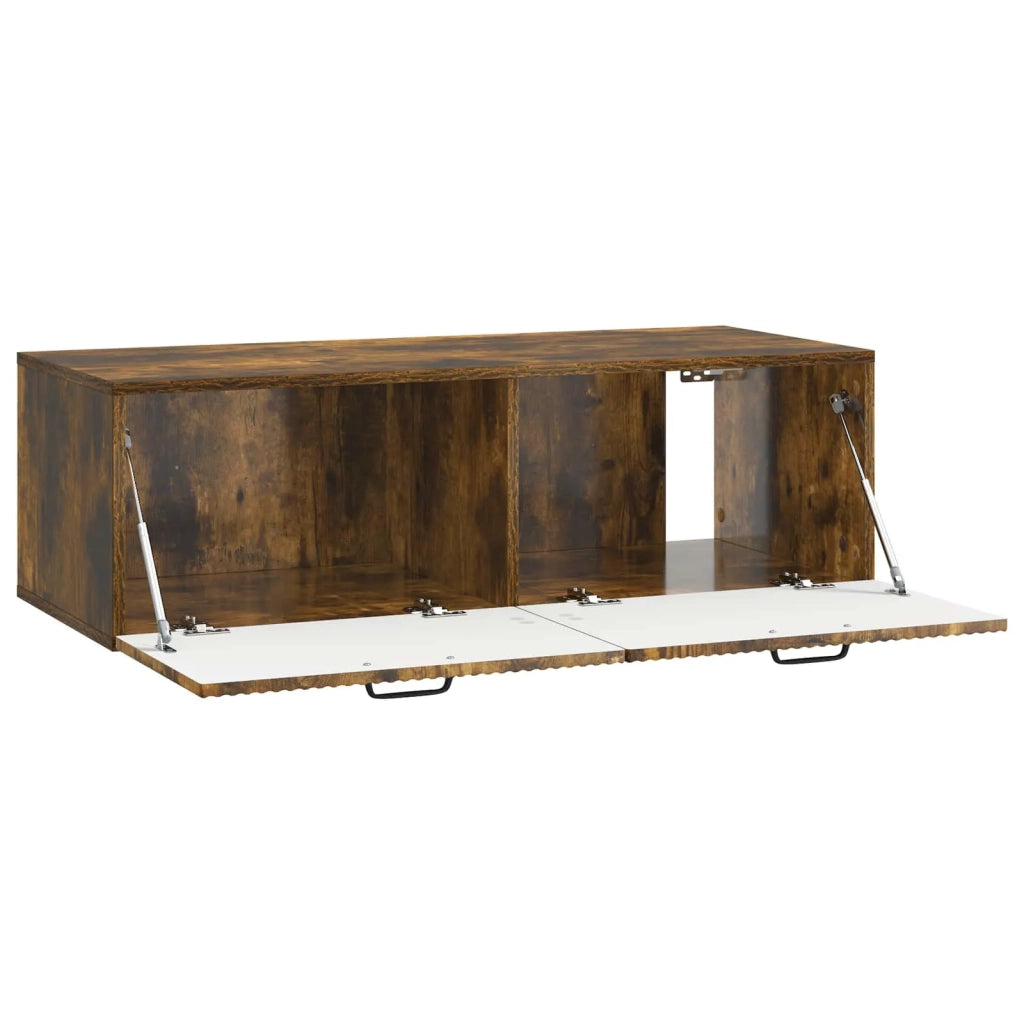 Mobile TV da Muro | Armadietto TV | Mobile Porta TV Rovere Fumo 98 x 41 x 30 cm