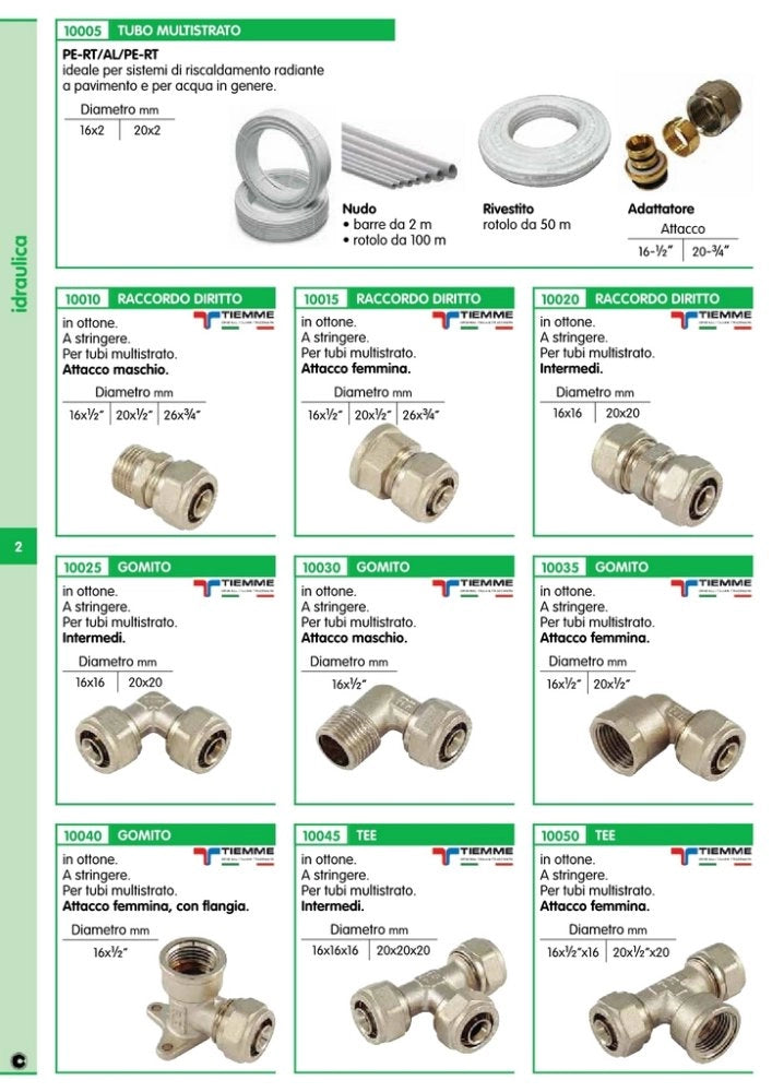 10pz gomito doppio 16x16 x multistrato cod:ferx.5905
