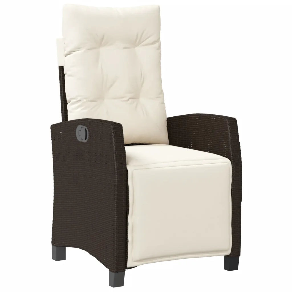 Set Bistrò 3 pz con Cuscini Marrone in Polyrattan 365250