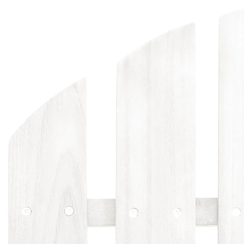 Sedia da Giardino con Poggiagambe in Legno Bianco 40859