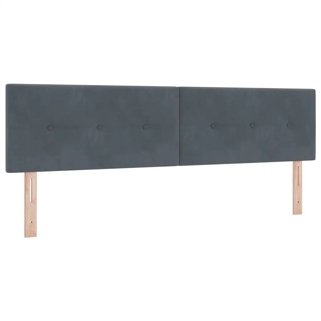 Testiera | Testata Grigio scuro 180 cm Velluto