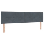 Testiera | Testata Grigio scuro 180 cm Velluto