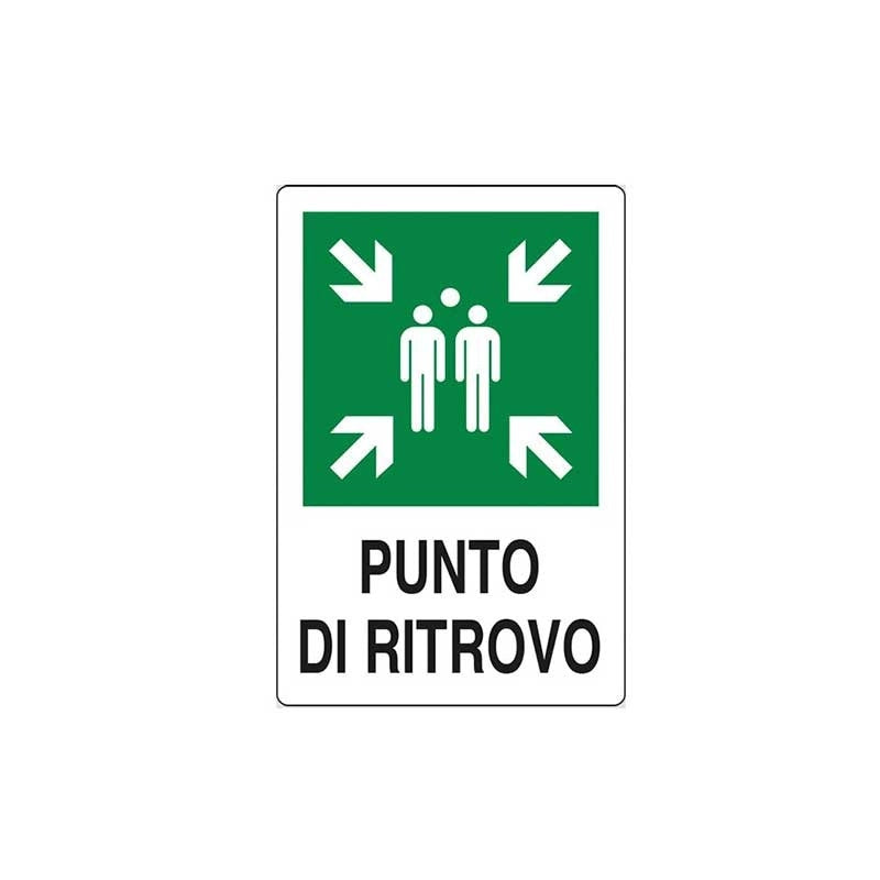 Cartello punto di ritrovo cm 20X30