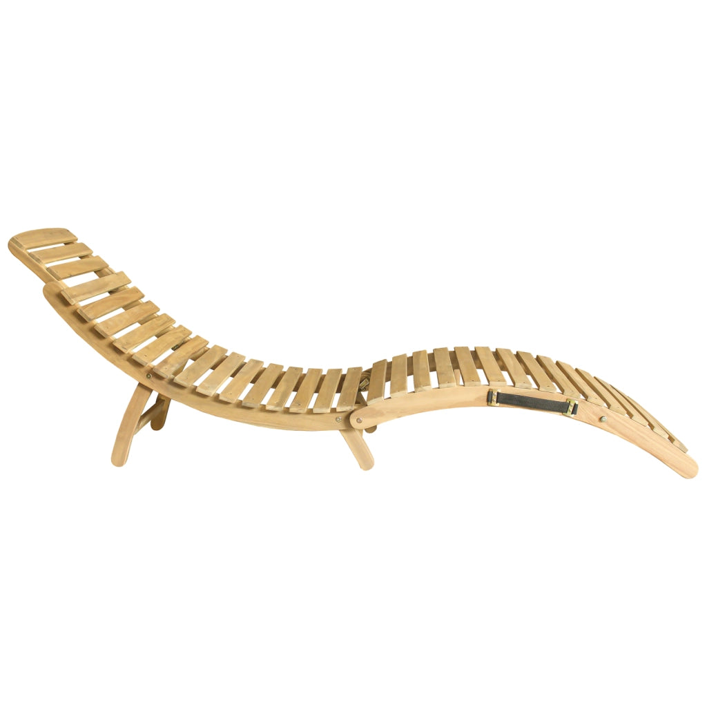 Lettino pieghevole in acacia KOMODO