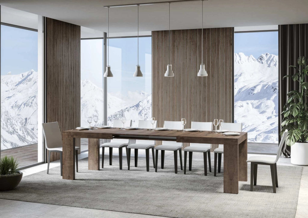 Tavolo Allungabile 180/284x90x77 cm Roxell Premium Noce