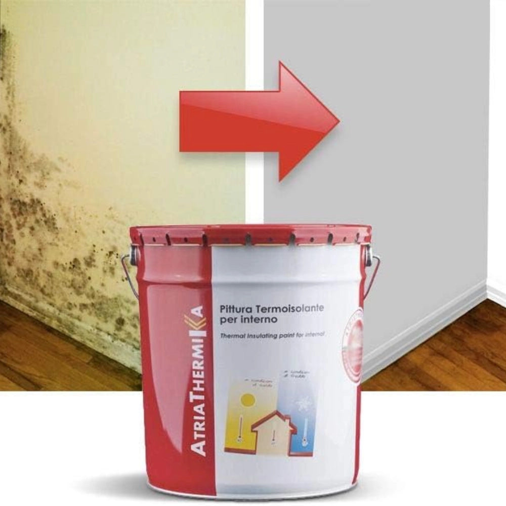 Atria atriathermika pittura per interni termoisolante e antimuffa *** formato 13 lt, confezione 1