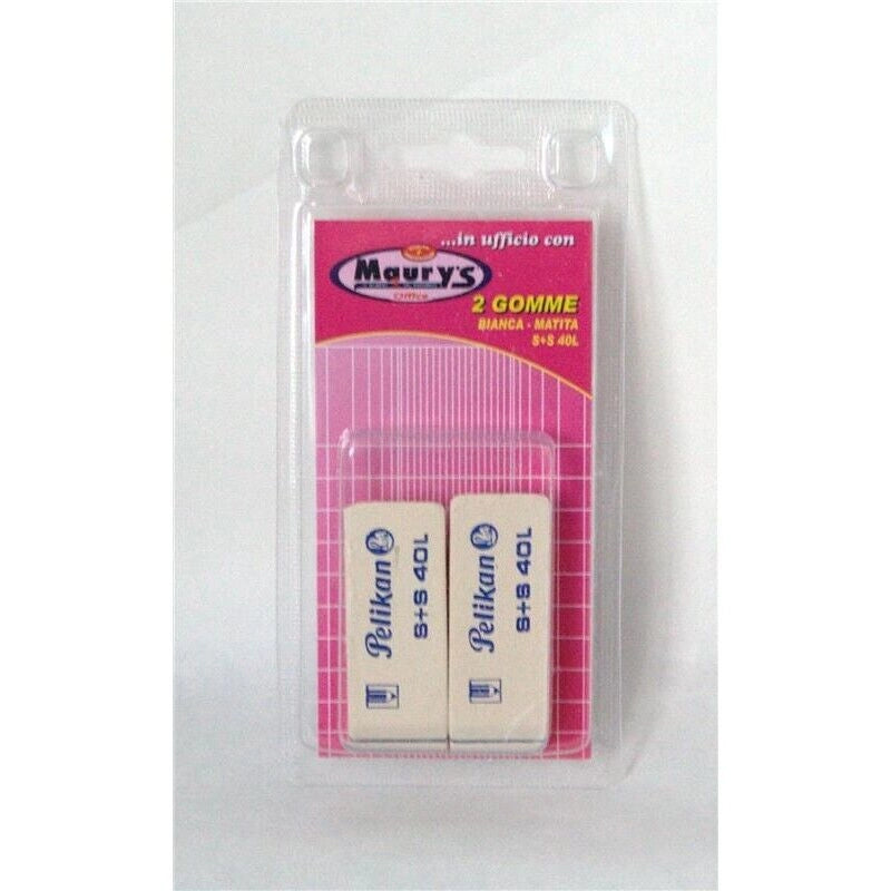 MAURY'S GOMME PER MATITA 2PZ BIANCA