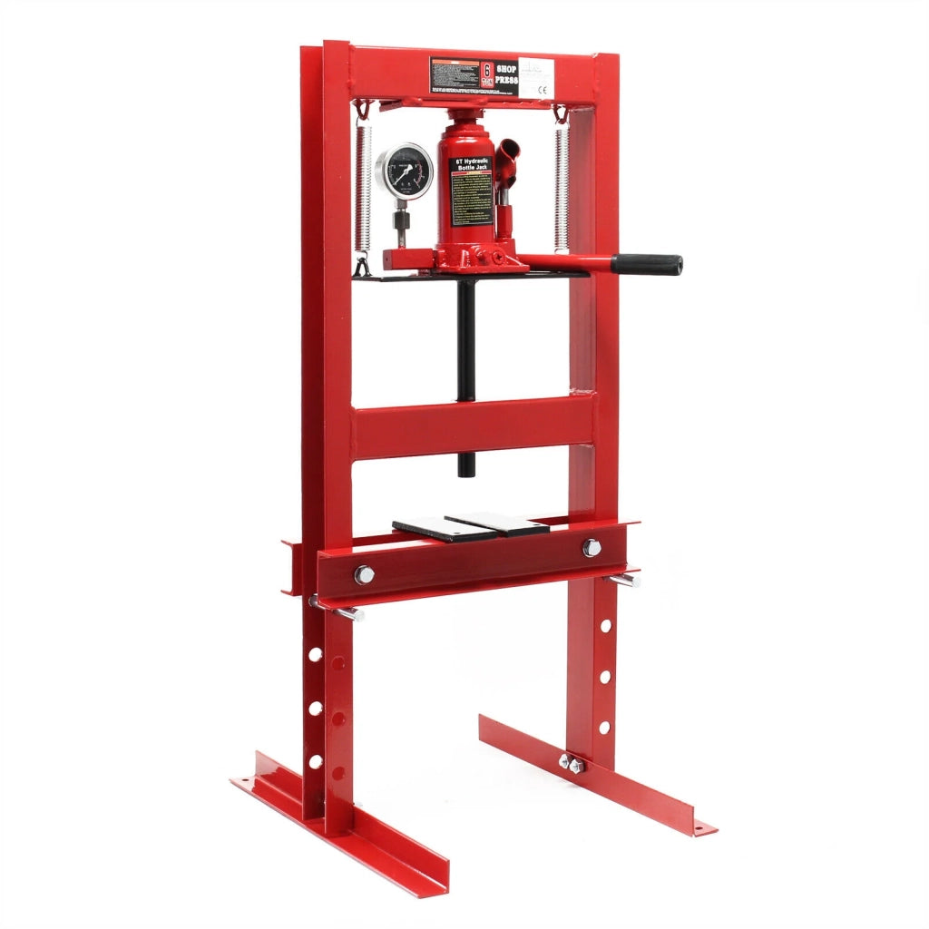 Pressa idraulica con indicatore di pressione e forza 6 tonnellate 16_0000570