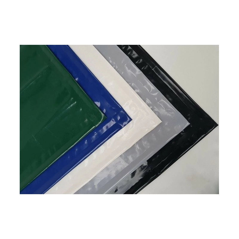 Telo PVC OSCURANTE Impermeabile Bianco | Telone Solo Rinforzato Sui Lati 850g/mq | Copertura Esterna | 4x4m | Resistente Multiuso
