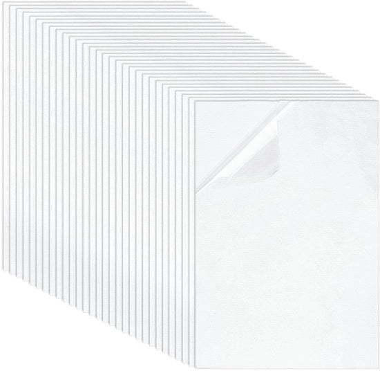 Tape ades in plastica da 30 pezzi - 30 x 20 cm - con trasferimento di calore - adesivo per magliette - design DIY - Nastro trasferibile