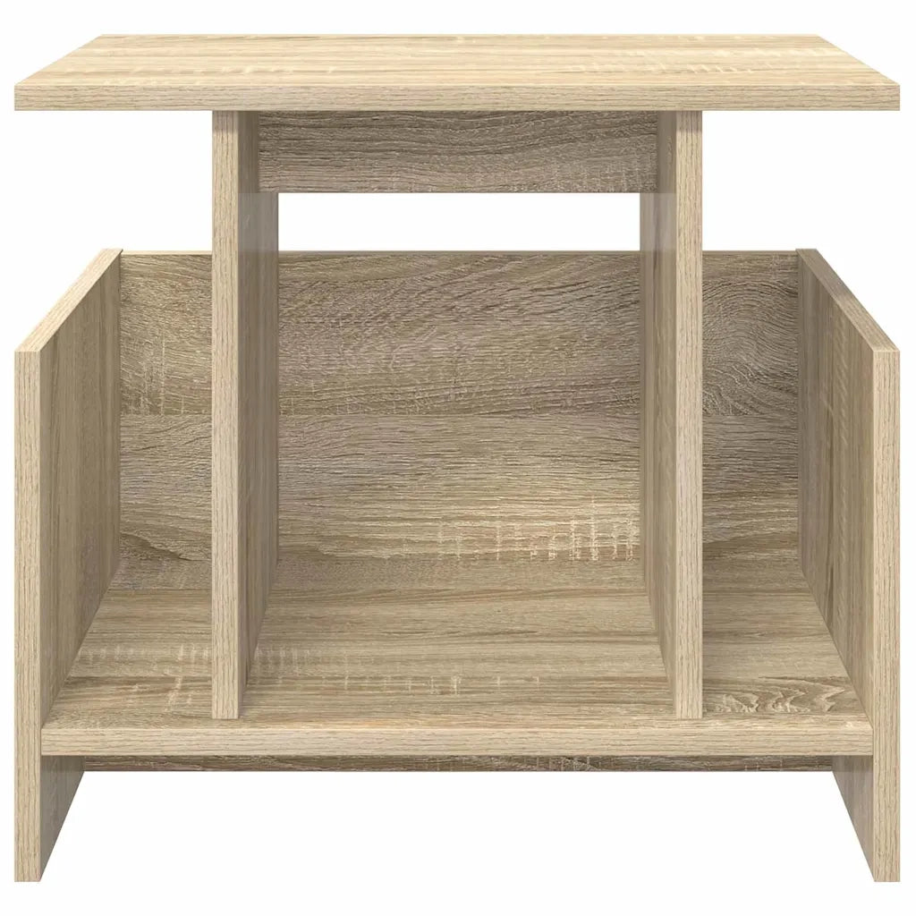 Set di 2 mobili porta TV rettangolari moderni con ampio vano contenitore 50 x 35 x 45 cm realizzati in legno ingegnerizzato di rovere Sonoma 02_0054720