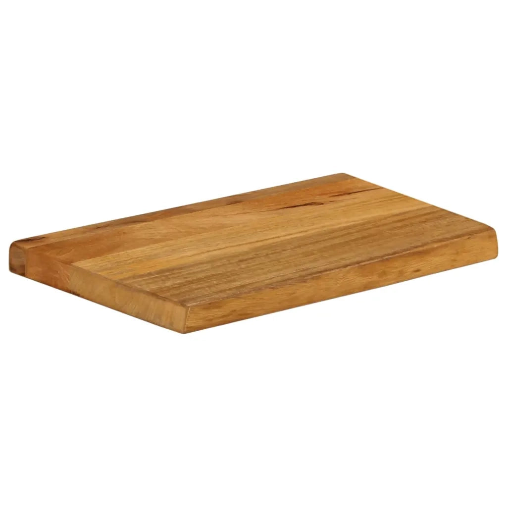 Piano Tavolo | Superficie Tavolo | Piano Scrivania Bordi Vivi 60x30x2,5 cm in Legno Massello di Mango