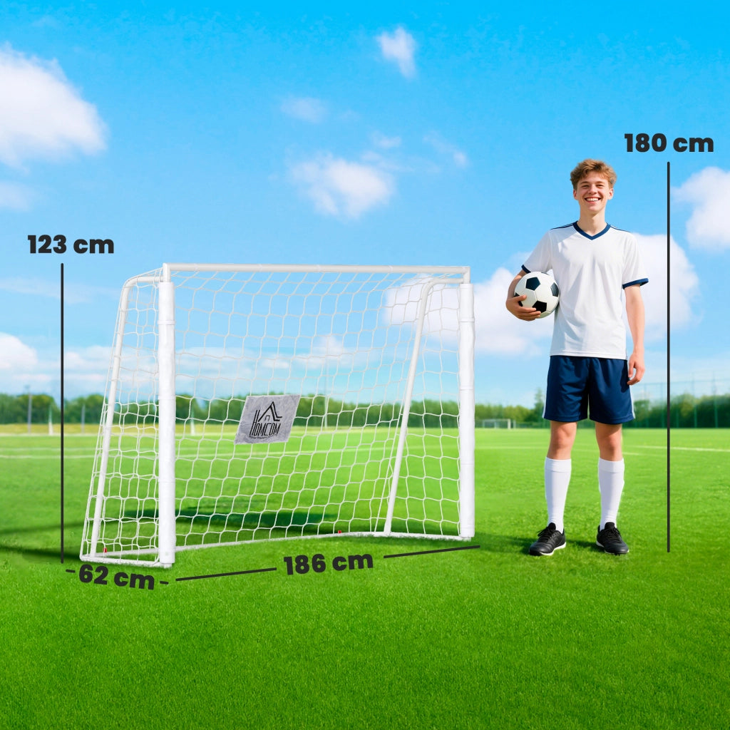 Porta da Calcio per Bambini ¨C Minimal ¨C 186x123cm Bianco