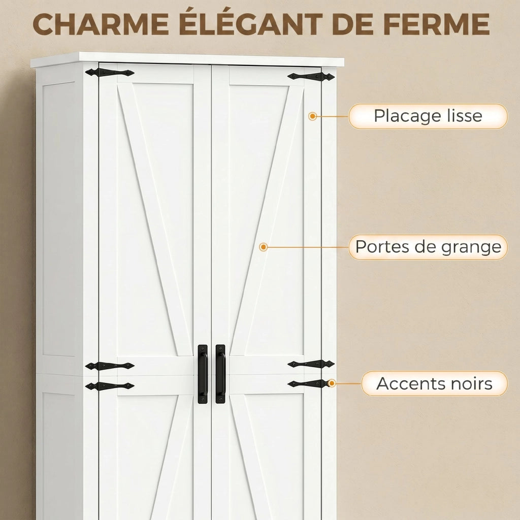 Armadio da cucina ¨C Minimal ¨C bianco 80x40x180