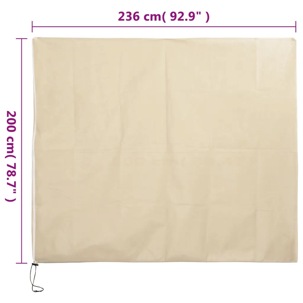 Copertura con Cerniera per Piante 2pz 70 g/m² 2,36x2 m 364879