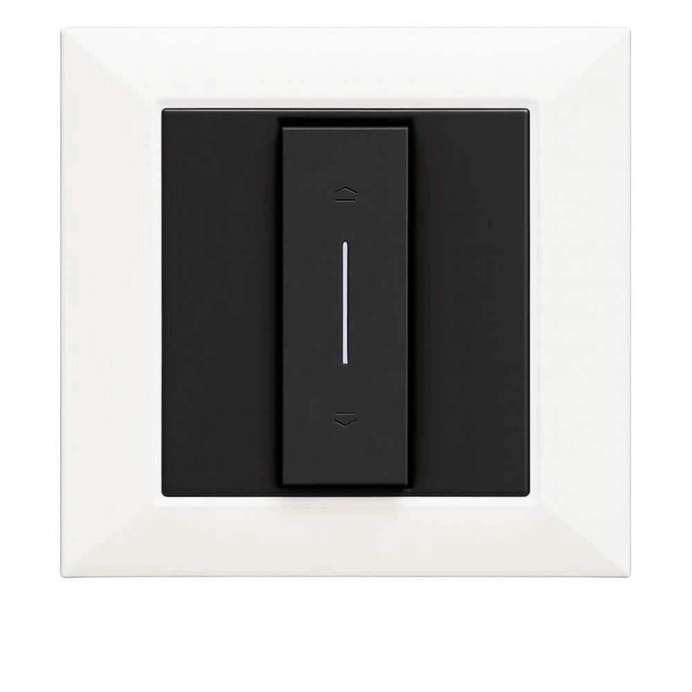 Bticino living now cover illuminabile 1 modulo per pulsanti e tapparelle *** colore nero, confezione 1
