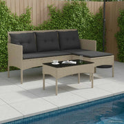 Set Divano da Giardino con cuscino 2 pcs polyrattan 4103808