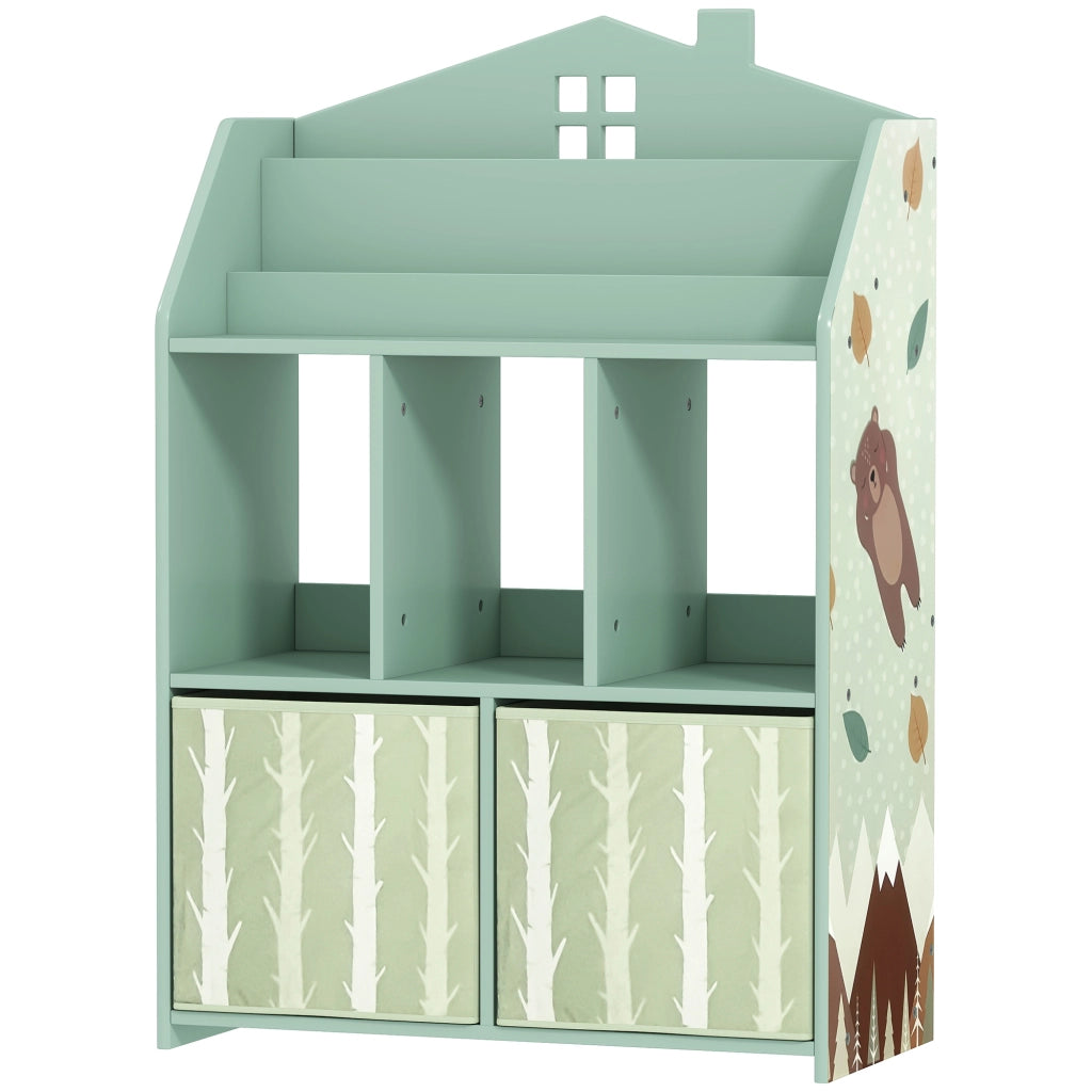 Scaffale per giocattoli bambini con cassetti ¨C Minimal ¨C verde