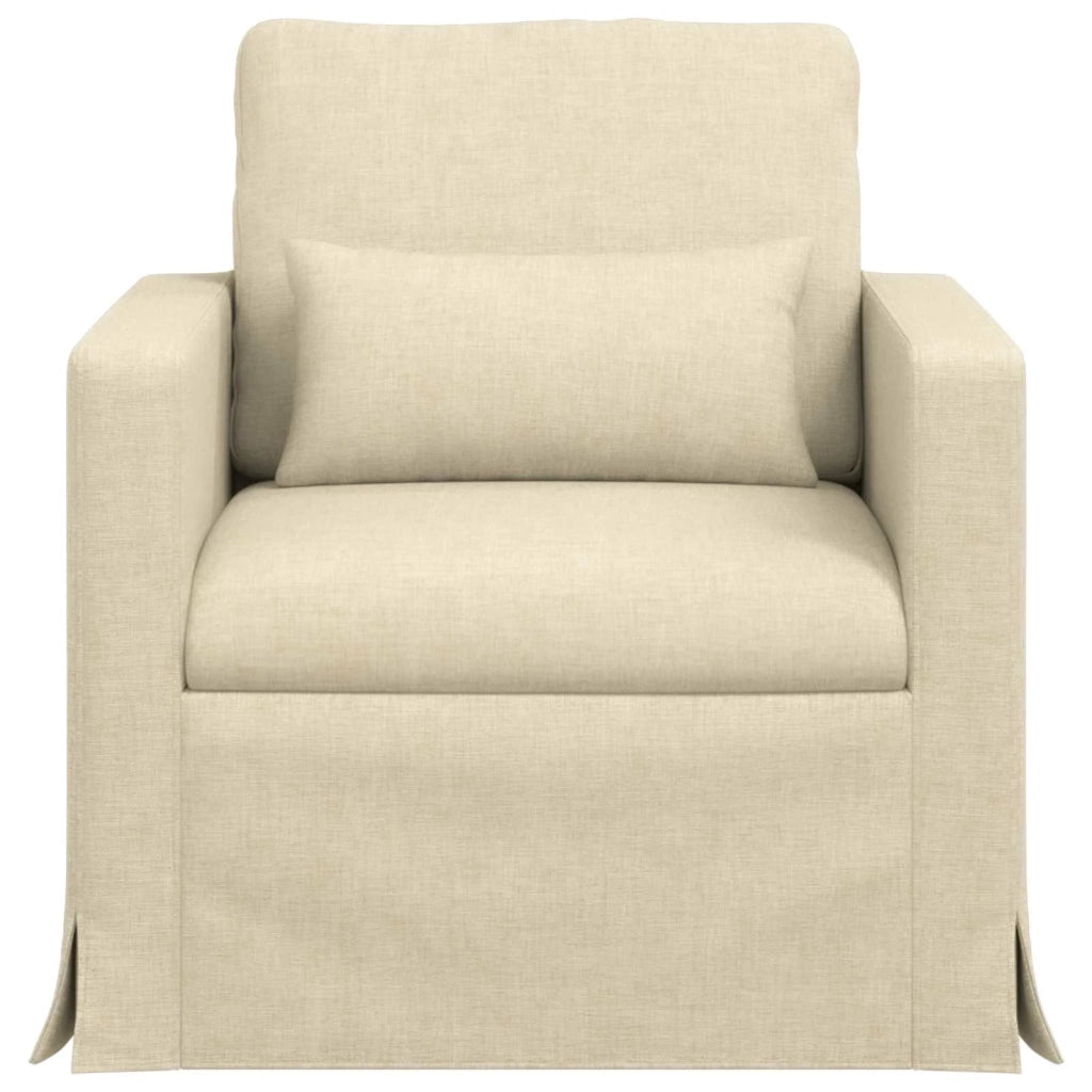 Divano Crema 78 x 78 x 80 cm Tessuto