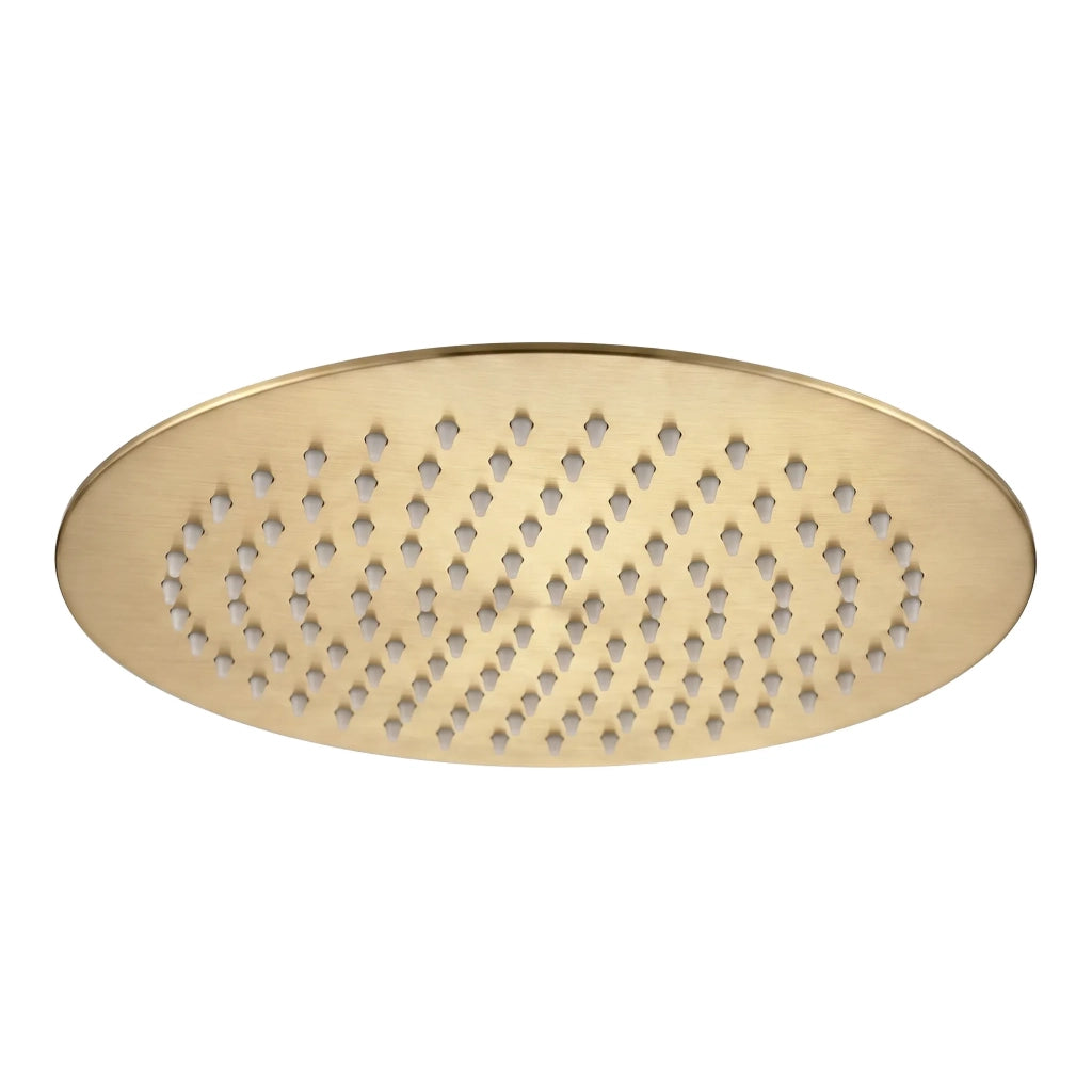 Soffione Doccia Rotondo Rea Js-p014bg 25cm Brush Gold