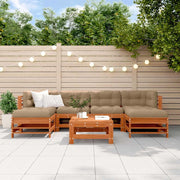 Set Lounge da Giardino 7 pcs Marrone Cerato 3418103