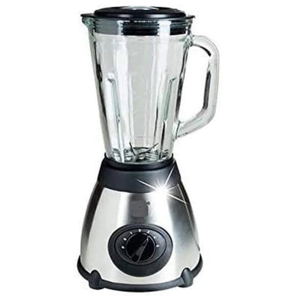 Trade Shop - Frullatore Da 500 W Con Lame In Acciaio Inox Da 1,5 Lt Tritatutto Frutta Verdura -