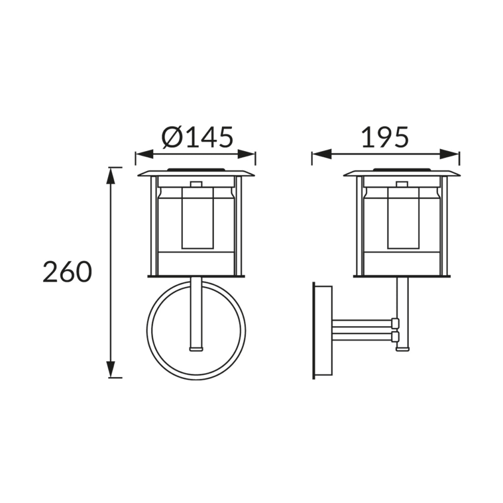 Applique solare esterna LED 0,12W 6500K cromata IP44 Struhm