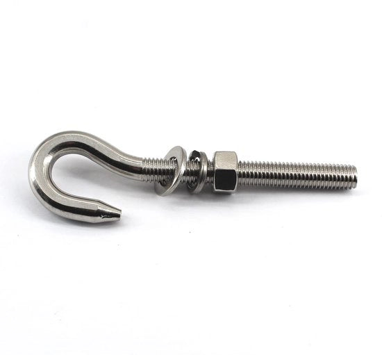 Bout M16 a 2 pezzi - Acciaio inossidabile 304 - Lungo corpo - Viti a vite - Corrosione resistente - Adatto per uso interno/esterno - Bottone a molla