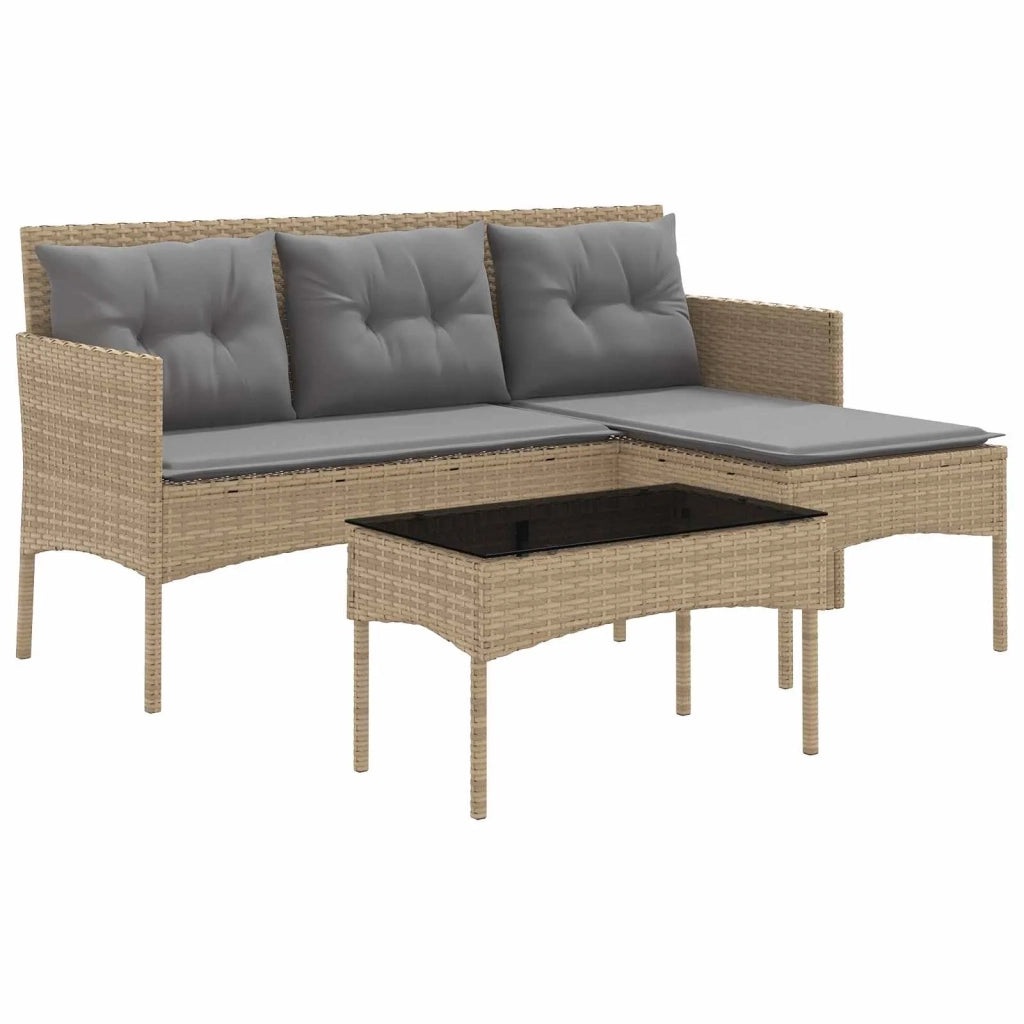 Set Divano da Giardino con cuscino 2 pcs polyrattan 4103806