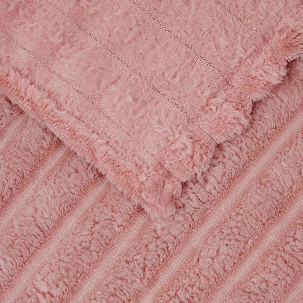 Coperta Rosa 200 x 150 cm Panno 42016862