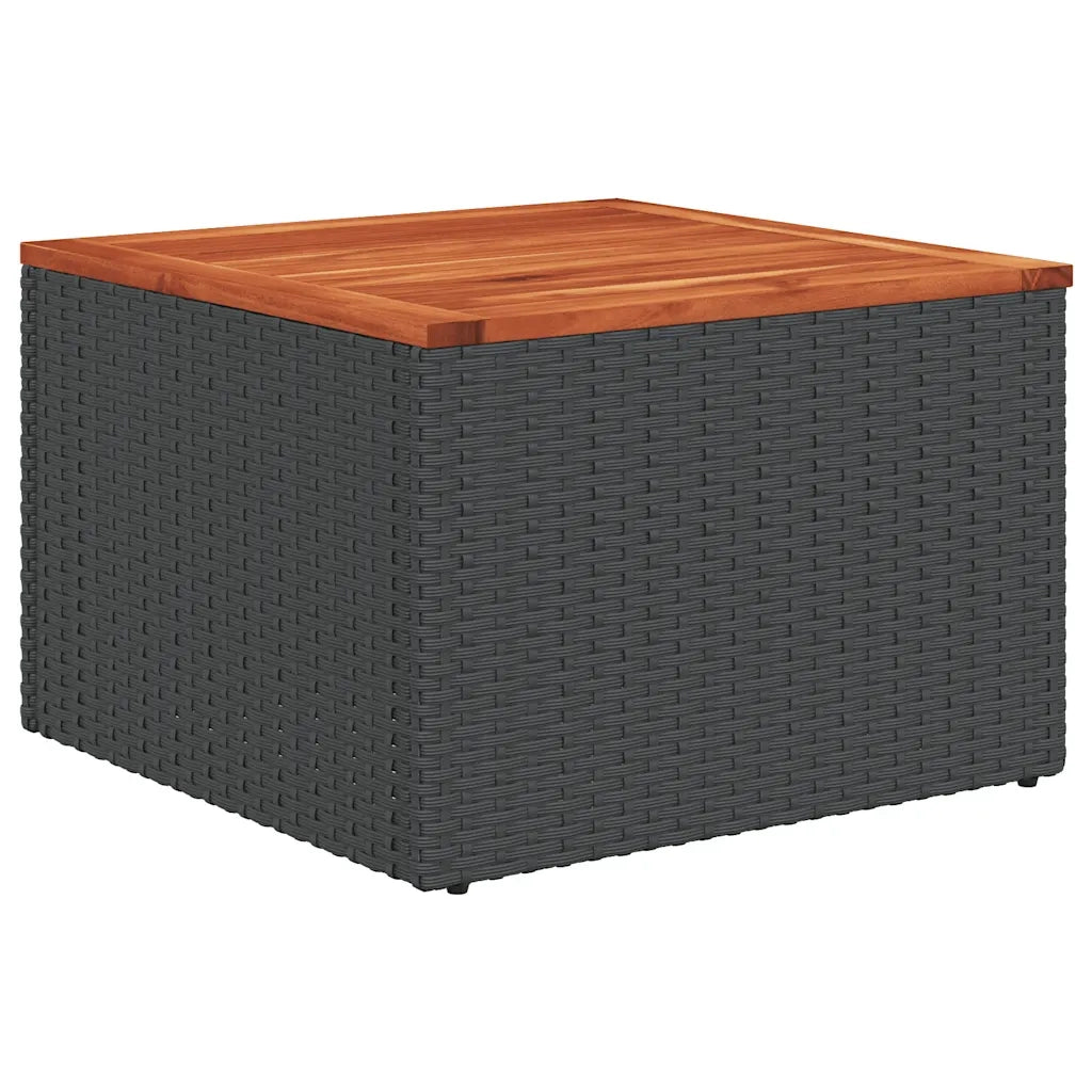 Set Divani da Giardino 5 pz con Cuscini in Polyrattan Nero 3256420