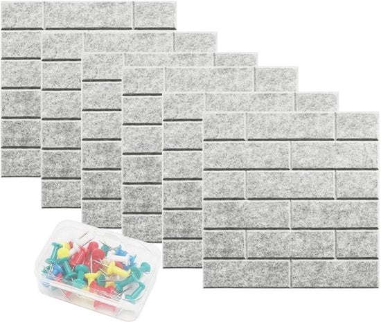 Pannello da Parete con 30 Spille con Supporto da 30x30 cm