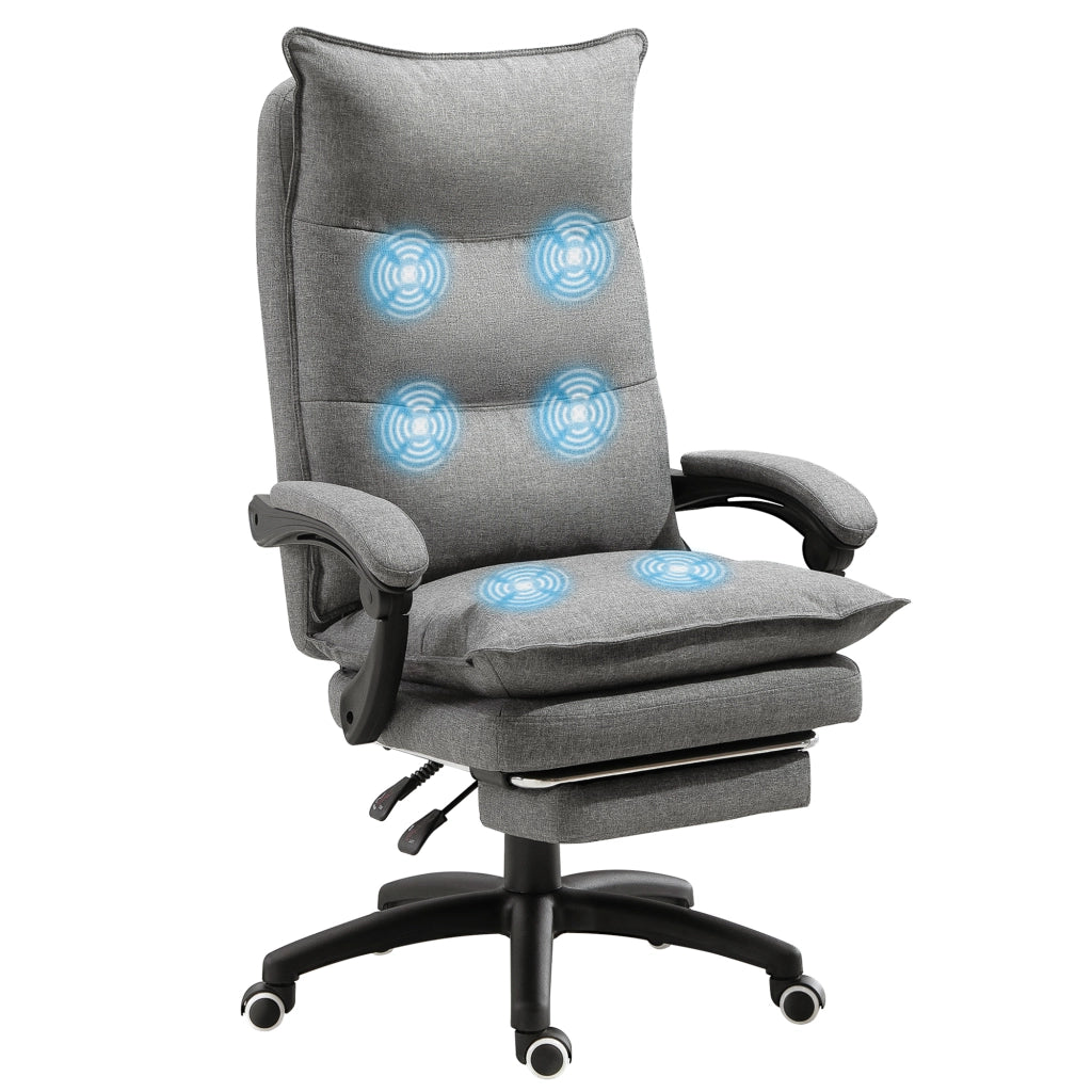 Sedia da ufficio massaggiante ergonomica ¨C zephmum ¨C grigio