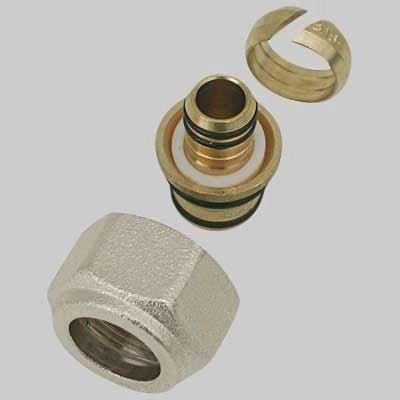 ADATTATORE TUBO MULTISTRATO CON CALOTTA  14 x 2     FAR