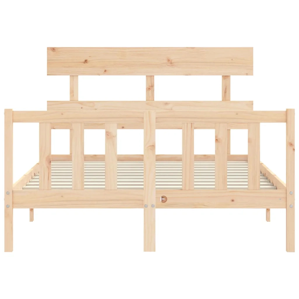Giroletto senza Materasso-Struttura Letto 140x200 cm in Legno Massello di Pino 984479